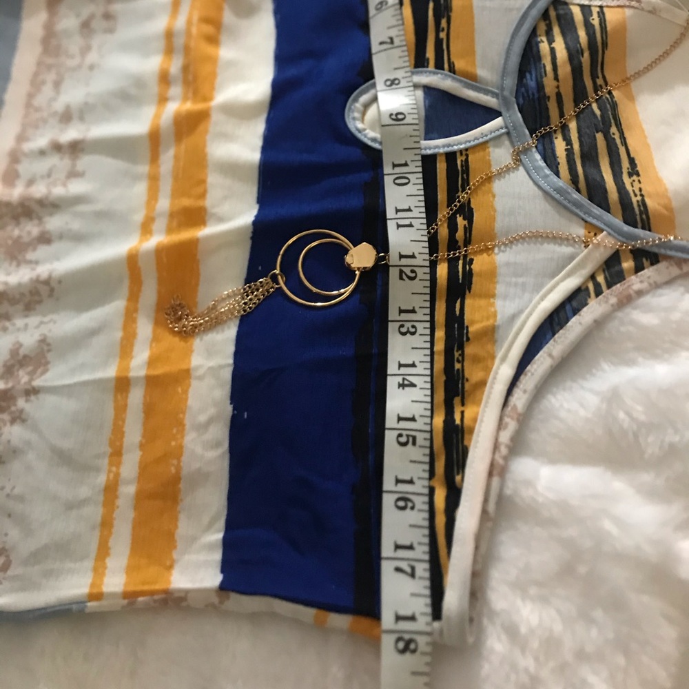 new top by Ashley blue size L with straps - Picture 6 of 9